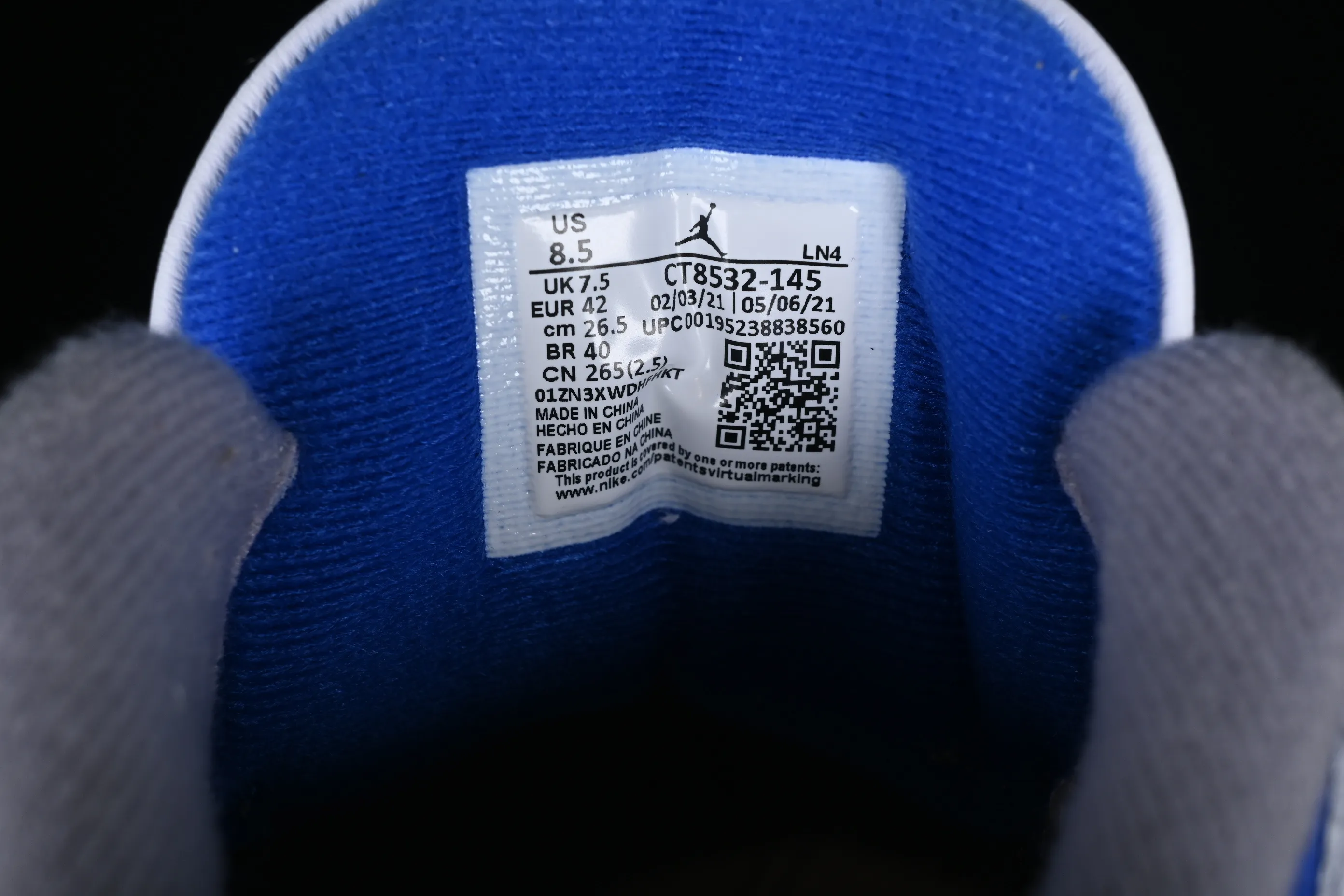 All categories Air Jordan Jordan series basketball shoes Air Jordan 3 pure original Air Jordan 3 "Racer Blue" AJ3 Joe 3 racing blue CT8532-145